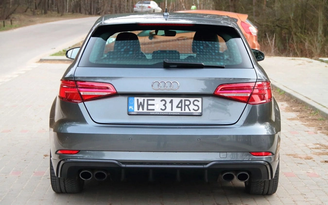 Audi S3 cena 132000 przebieg: 67000, rok produkcji 2017 z Warszawa małe 436